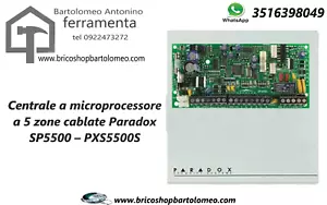 Paradox centrale antifurto 5 a 32 zone espandibile - Spectra - SP5500 PXS5500S - Foto 1 di 1