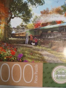 Flying Scotsman (Zug) von Dominic Davison 1000-teiliges Puzzle MB NEU Neu im Karton - Bild 1 von 1
