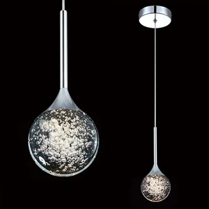 Pendant Lighting for Kitchen Island Mini Pendant Light with Bubble Crystal Gl... - Picture 1 of 7