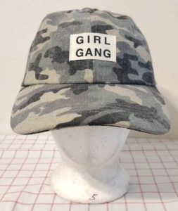 Cappello berretto mimetico ragazza gang verde regolabile pista pattinaggio a rotelle street wear - Foto 1 di 7