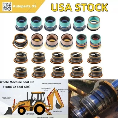 Whole Machine Hydraulic Cylinder Repair Seal Kit Fit for John Deere Backhoe 310E - Image 1 of 4