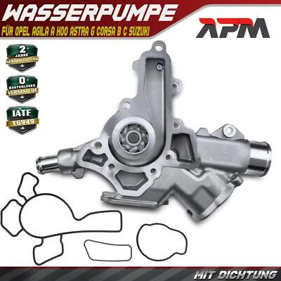 Wasserpumpe Mit Dichtung für Opel Agila A H00 Astra G Corsa B C Suzuki 1.0L 1.2L - Bild 1 von 4