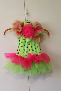 Girl's LEO'S Size SC Green Pink Ballet Dress Tutu Dance Costume Competition  - Picture 1 of 6