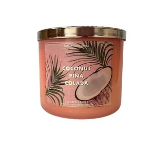 Bath & Body Works Scented Coconut Pina Colada 3 Wick Candle 14.5 oz - Picture 1 of 3