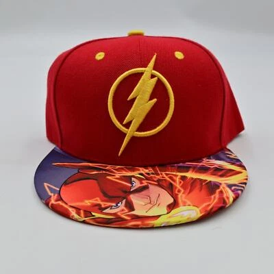 Sombrero DC Comics The Flash Six Flags Rojo y Dorado Nuevo Sin Etiqueta Foto 1 de 4