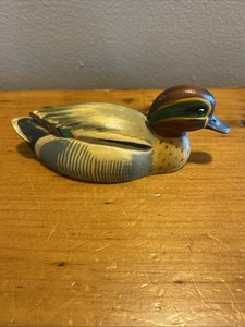 Colección de vida silvestre ANRI Italia de colección pato verde azulado común hecho a mano - Imagen 1 de 10