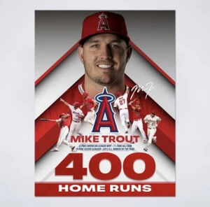 Angels Mike Trout 400th Home Run Poster SGA 9/24/25 Brand New - Picture 1 of 1