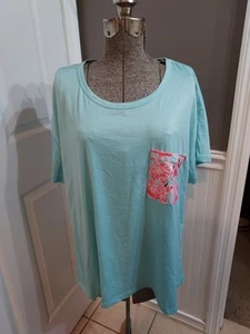 NUEVO CON ETIQUETAS😊Simply Southern Mujer Ss PJ Top Verde con Bolsillo Flamenco Talla XXL ENVÍO RÁPIDO - Imagen 1 de 8