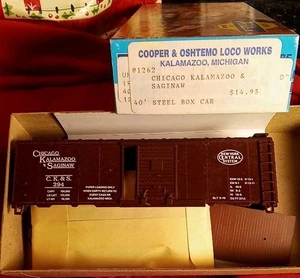 Chicago Kalamazoo Saginaw 40' Boxcar Cooper Oshtemo Rare Athearn Kit CK&S 294 NY - Bild 1 von 4