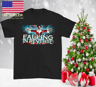 LO ÚLTIMO NUEVO Falling In Reverse Band NAVIDAD Camiseta Negra Todas las Tallas JM1505 Foto 1 de 4