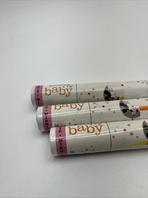 Calcomanías de pared celestiales Lambs & Ivy Disney Baby Minnie Mouse, rosa 3 rollos 🔥 Foto 1 de 4