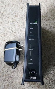 CenturyLink ZyXEL C1100Z 802.11n Wireless Modem Router ADSL2+ VDSL/ GPON - Picture 1 of 3