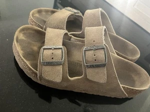 Sandalias Birkenstock Tostadas Talla 43 Arizona Taupe Para Hombres Surfista Verano Patín - Imagen 1 de 4