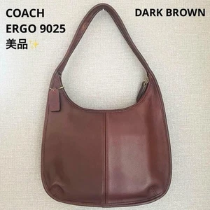 Borsa a tracolla Coach Ergo Zip Hobo #9025 marrone vintage pelle Y2K autentica - Foto 1 di 24