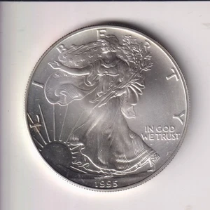 1995 AMERICAN SILVER EAGLE $1 DOLLAR 1 OZ .999 SILVER COIN UNITED STATE MINT - Picture 1 of 2
