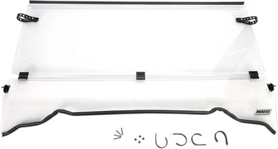 Moose Full Folding Windshield for 2006-2008 Polaris Ranger 4x4 500 EFI UTV - Image 1 of 2