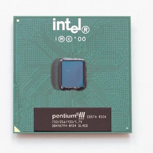 Socket 370 CPU - Intel Pentium III 733 - 733Hz - SL4CG - Coppermine - TESTED - Picture 1 of 2