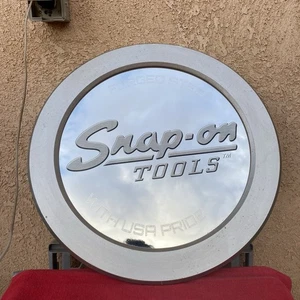 Snap-On-Tools 2017 Kick Off Glas STAHL 22" WAND Spiegel SHOP DISPLAY SCHILD - Bild 1 von 5