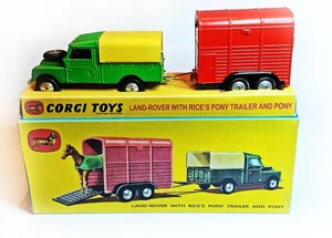 Corgi Toys Geschenk Set 2  - Land Rover und Pony Trailer  -  inklusive Repro Box - Bild 1 von 7