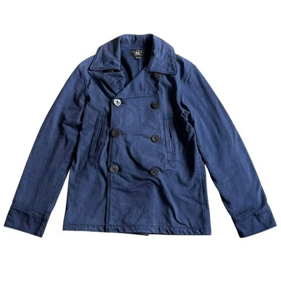 Double RL RRL P Coat Military Style Cotton S Japan Made - Image 1 of 4