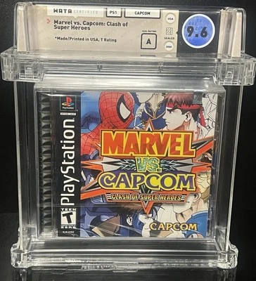 Marvel VS Capcom PS1 Sealed Wata 9.6 A 2000 USA - Image 1 of 2