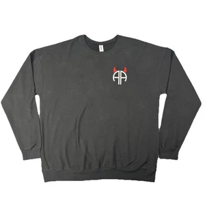 Felpa Vintage 504th PIR Airborne Devils XL 82a Divisione Esercito Nera Usata in Ottime Condizioni - Foto 1 di 10