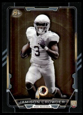 2015 Bowman Rookies Jamison Crowder RC 1 Washington Redskins #86 - Image 1 of 2