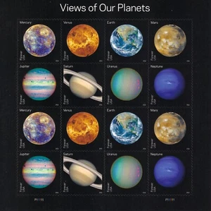 US 5069-5076 Views of Our Planet & PLUTO EXPLORED SHEETS Sc# 5077-78 - Picture 1 of 2