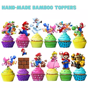 SUPER SMASH BROTHERS cake cupcake topper birthday party supplies decoration - Picture 1 of 19