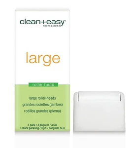 Clean & Easy Replacement Large Roller Head 3 pack. Waxing, Salon, Spa, Unisex - Picture 1 of 7