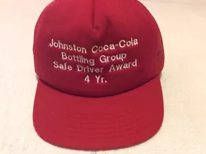 Sombrero de conducción seguro Coca Cola coleccionable vintage años 80 4 años - Imagen 1 de 2