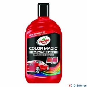 Polish Cera Colorata Rosso 500ml Turtle Wax Color Magic Lucida Migliora Colore - Imagen 1 de 2