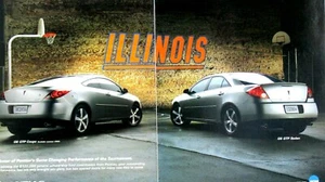 2005 Pontiac G6 GTP Coupe Illinois Fighting Illini Original Print Ad 2 Page - Picture 1 of 10