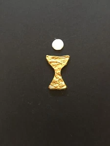 Verzierwachs Kelch gold + Hostie Wachsverzierung Wachsdekor Wachs Wachskerze - Bild 1 von 1