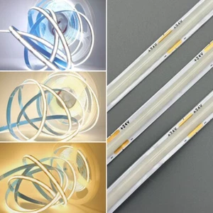 24V 252Leds/m Flexible COB LED Light Strip for Home Kitchen Closet Bar DIY Decor - Picture 1 of 33