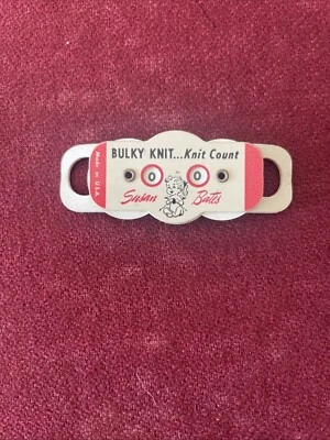 De colección Susan Bates BULKY KNIT COUNT Contador de filas Noción de tejido Foto 1 de 2