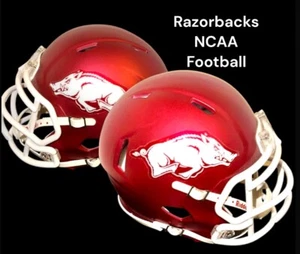 ARKANSAS RAZORBACKS NCAA COLLEGE SATINIERT RIDDELL FOOTBALL MINI HELM - Bild 1 von 7