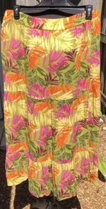 Jessica Simpson XL Bright Pickled Pepper Tiered Skirt 1/2 Elastic Waist 36” Lgth - Picture 1 of 14