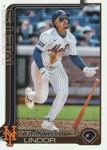 Francisco Lindor 2025 Topps Series 1 #350 New York Mets MLB FREE SHIPPING - Picture 1 of 2
