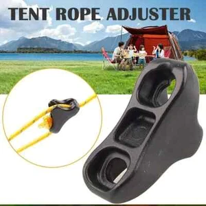 12 PCS Camping Tent Rope Fastener Adjuster Non-Slip Rope Buckles Cord Tightener  - Picture 1 of 4