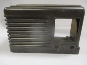 Vintage FADA Tube Radio Model 740 Brown Plaskon Case Only DAMAGED - Picture 1 of 7