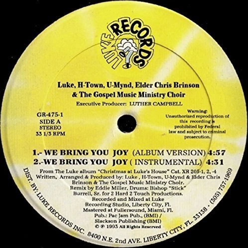 We bring you joy (US) H-Town, Luke, Chris Brinson, U-Mynd  [Maxi 12"] - Bild 1 von 1