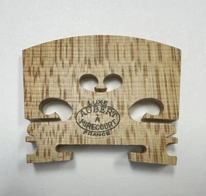Genuine Aubert "Luxe" Violin Bridge For 4/4 violin Made in France US SELLER - Picture 1 of 3