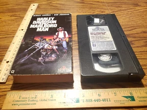 Harley Davidson and the Marlboro Man VCR VHS tape, TESTED WORKS++, Mickey Rourke - Picture 1 of 4