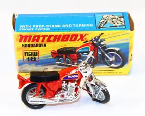 Matchbox Lesney Toy Car Red Honda Motorcycle No. 18 Hondarora MINT Vintage - Picture 1 of 12