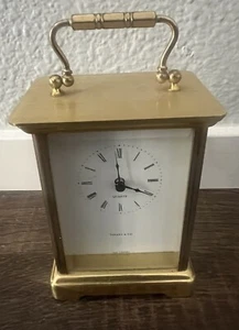 Vtg Brass Tffany Clock - Picture 1 of 6