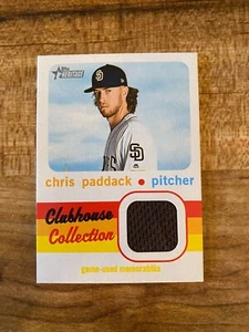 2020 Topps Heritage Chris Paddack Clubhouse Collection Brown Jersey Relic Padres - Picture 1 of 1