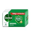 Dettol Original Bathing Soap Bar  100g - Pack of 4