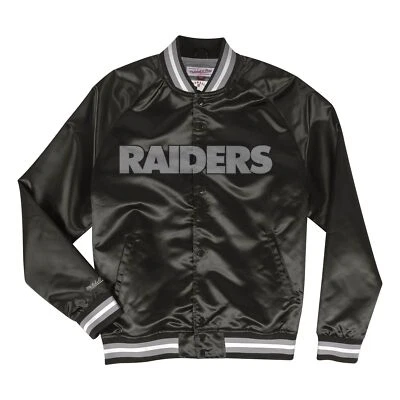 Chaqueta Mitchell & Ness Juvenil Ligera Satén Oakland Raiders Foto 1 de 2