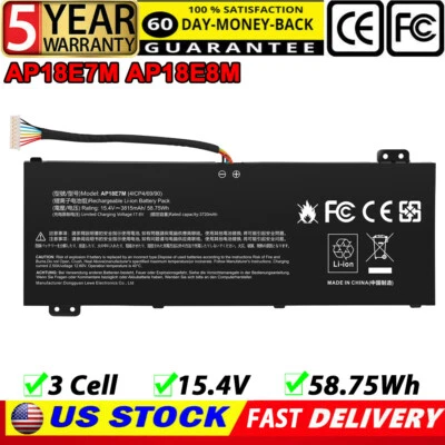 BATERÍA PARA ACER NITRO AN515 AN517 AN715 15.4V 58.75WH 3815MAH KT.00407.009 Foto 1 de 4